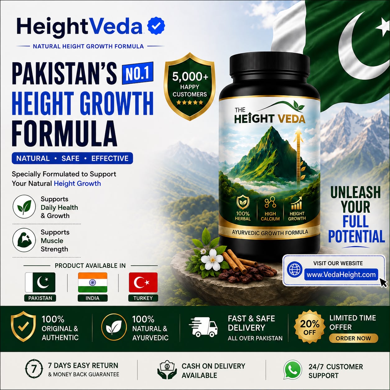 HEIGHT VEDA SUPREME  HEIGHT GROWTH FORMULA